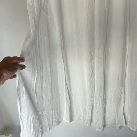 NEW Kona Sol Swim Tie Front Cover Up Pants Side Split White Size XL - Picture 4 of 16